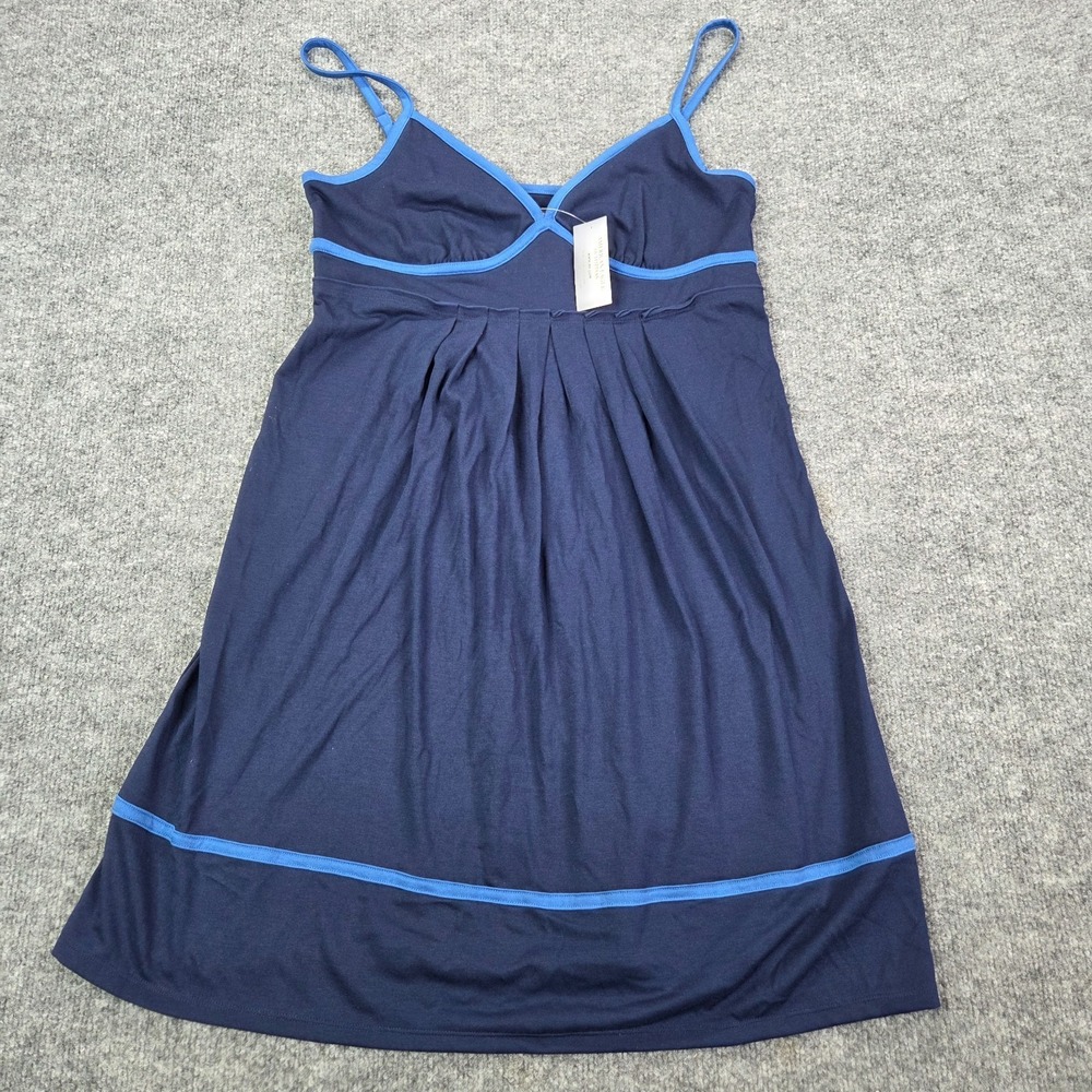 Vintage American Eagle Women's Y2K Dress Spaghetti Strap Blue Babydoll NEW Large